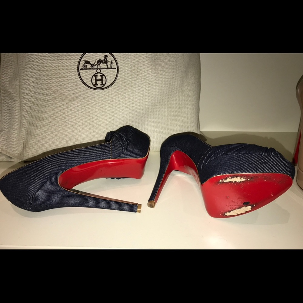 Christian Louboutin Blue Jean Pumps size 37